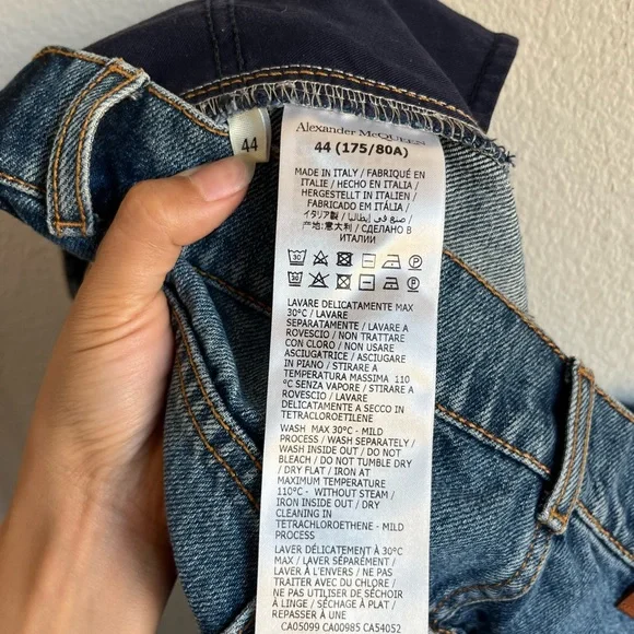 Alexander McQueen Blue Denim Maxi Skirt size 44 EU - Picture 7 of 11